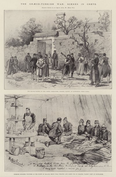 The Graeco-Turkish War, Scenes in Crete by Melton Prior